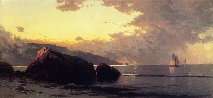 Alfred Thompson Bricher Sunset Bailey Island